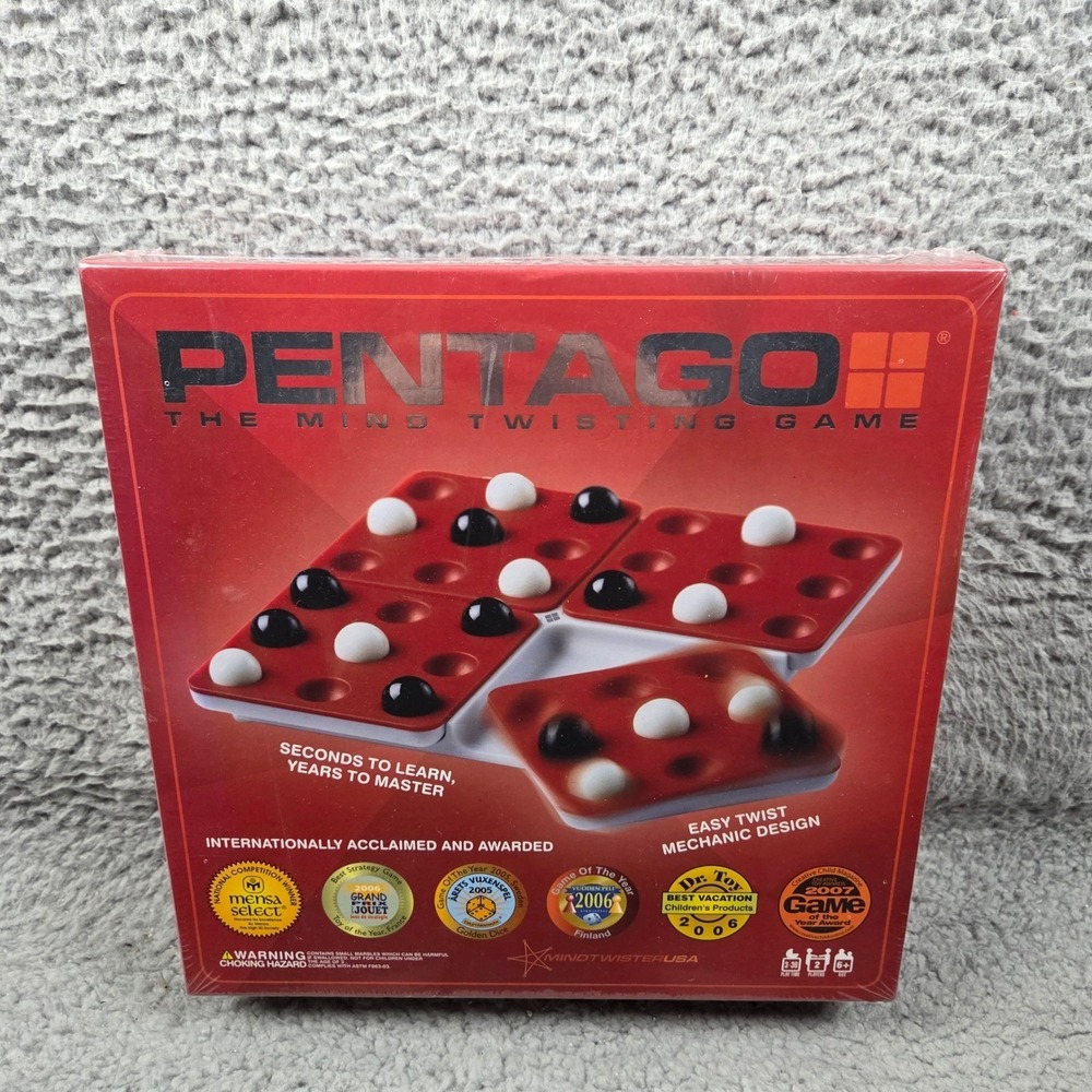 MindTwisterUSA Pentago Strategy Board Game Unisex OS Red Award Winning New